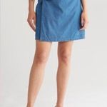 NWT Area Stars Ronnie Wrap Blue Chambray Skirt XS 0 Photo 0