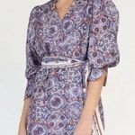 Chufy Ma Dress Mini Lin Floral Print Cotton Silk Embroidered Size XS Photo 0