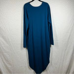 Universal Standard  Teal Blue‎ Long Sleeve Maxi Dress Photo 7