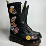 Dr. Martens  1914 Vonda II Originals Floral Combat Boots in Black Softy T Photo 1