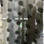 Sheer Black Polka Dot Kimono Size M Photo 4