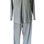 Ekouaer Women's Pajama Set Long Sleeve Sleepwear Soft Loungewear Gray Size M Photo 3