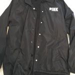 PINK - Victoria's Secret Black Rain Proof Jacket  Photo 0