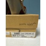 Gentle Souls  Day Dream UE Gold Leather Wedge Sandals Size 8.5 M Photo 4