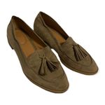 Dress Barn Dark Tan/Gray Suede Mule Loafer Flats Size 6M Photo 0