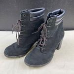 Timberland  Women's Black Suede shoes/boots heel 3.5" Size 7.5 SKU 4982 Photo 0