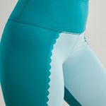 Aerie 7/8 Teal Two-Tone Leggings Photo 0