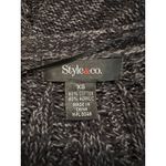 Style & Co . Minimalist Gray Button Up Long Sleeve Blouse Size XS Photo 2