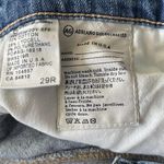 AG Adriano Goldschmied AG SZ 29R Stilt Jeans Cigarette Leg Embroidered Low-Rise Pockets Light Wash Blue Photo 11