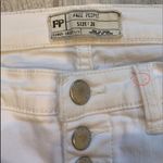 Free People Button Front White Skinny Jeans, Sz 26 Photo 9
