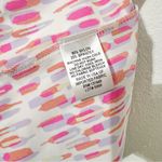 NEW Jude Connally Pink Short Sleeve Line Print Dress Stretch Size Small S White Photo 3