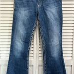 Silver Jeans Suki Bootcut Med Wash Low Rise Embroidery Size 27x30 Western Boho Photo 0