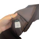 J.Crew Y2k Women Size 6 Brown Fairy Chiffon 100% Silk Double V Neck Midi Dress Photo 10