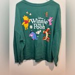 Disney Women's Winnie the Pooh and Friends Cozy Graphic Green Sweatshirt Sz XXL Photo 1