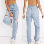 Madewell NEW  Baggy Straight Jeans in Earlhurst Wash: Ripped‎ Edition, 25 Photo 1