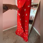 Flynn Skye  romantic flowy bohemian long red floral ruffled dress NWT size SM Photo 4