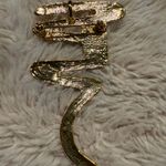 Vtg Brooch‎ Or Pendant Stylized Swirl Signed PARK LANE Gold Tone Pave Photo 1