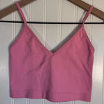 Garage  Sofi Seamless V-Neck Cropped Cami Tank Bubblegum Pink Women’s Size Small Photo 0