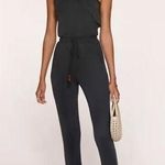 Heartloom NEW Sierra Jumpsuit Medium One Shoulder NWOT Black Stretch Elastic Photo 0