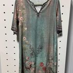 NWT Floral Patterned Boho Dress with V Photo 0