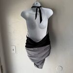 Beachsissi  Large‎ Black Halter Open Back Coverage One Piece Bathing Swim Suit Photo 4