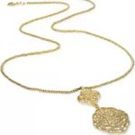 Charter Club  Double Crystal Flower Pendant Necklace in Gold-Tone NWT MSRP $40 Photo 0