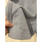 Lululemon Shorts Womens 4 Blue Scuba High Rise Fleece Drawstring Pockets Lounge Photo 3