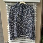 Floral sporty quarter zip pullover size small Blue Photo 0