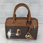 Michael Kors Brown Jet Set Girls XS Crossbody Duffle Bag Photo 0