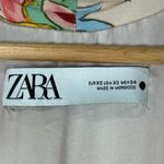 ZARA  XS Floral Long Kimono Robe Open Front Pockets Side Slits Lined Leisure Photo 4