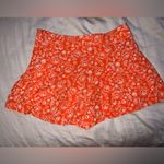 Forever 21  orange floral shorts Photo 3