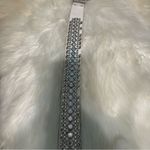 White Chunky Bedazzled Western Style Belt Small Photo 10