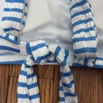 Jessica Simpson  Sunshine Stripe Retro Bikini Top Bluebell Stripe Size L NWT Photo 6