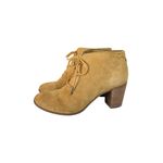 Toms  Women's 12 Lunata Wheat Suede Lace-Up Ankle Booties Block Heel Photo 1