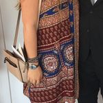 Entro  Maroon Printed Dress Photo 0