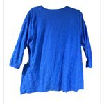 LuluB Cobalt Blue Textured Asymmetrical Top Size XL Photo 1