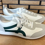 Top Moda  White And Green Sneakers Size 10 Photo 0