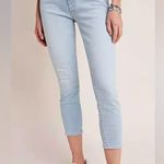 Mother Denim The Looker Crop Swimming Pool Sunday Blue Size 25 Photo 1