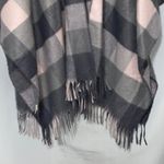Pretty Persuasions Elegant Plaid Wrap Fringe PINK AND GRAY ONE SIZE Fits Most Photo 2