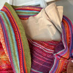 Ralph Lauren Rainbow Indian Tribal Linen Sleeveless Knit Sweater Dress Size MP Photo 8