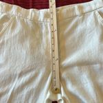 H&M High-Waisted Wide Leg Cream White Pants. Size 14. Photo 9