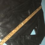 AVENUE faux leather zip up moto jacket 3 zipper pockets size 22/24 Black Photo 7