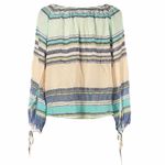 Wildfox new  Couture ✰ Off Shoulder Variegated Stripe Top ✰ Light Blues ✰ XS Photo 5
