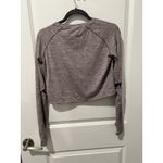 Gymshark Crop Top Long Sleeve Drawstring Thumb & Elbow Holes Women's Size Small Photo 1