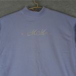 Six Flags MCM Sweater Adult XL Blue 100% Cotton Sweatshirt Photo 2