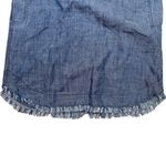 Trina Turk  Rosetta Frayed Denim Chambray Shirtdress Size 4 Photo 7