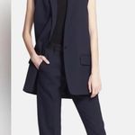 Rag and Bone  Francois Womens Oversized Navy Wool
Vest XSmall Photo 11