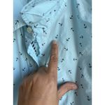 Talbots Women's Turquoise Anchor Collar Long Sleeve Tunic Button Blouse Size 3XP Photo 9