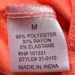 Charlotte Russe Florescent Orange Sleeveless Top with Copper Spike Accents Sz M Photo 7