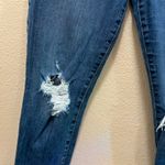 joe's jeans Joe's Skinny Jeans Distressed Blue Denim Cotton Stretch Hi-Rise Dark Wash Sz 28 Photo 4